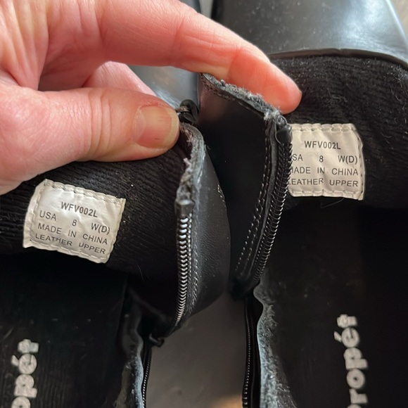 Propet Delaney Women's Leather Black Ankle Boots Size 8 - Picture 7 of 11